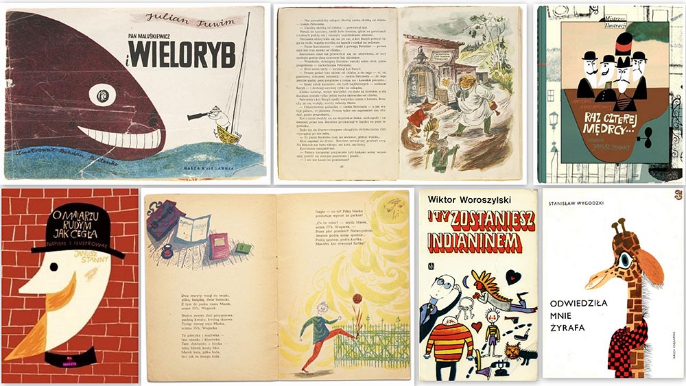 Covers and pages on post-war books for children, photo: Culture.pl